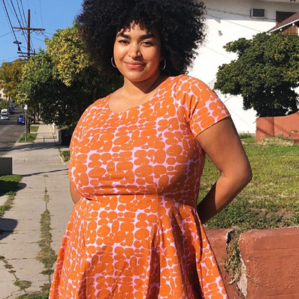 Nooworks Cha Cha Dress – Pebble People Print (Size Medium)